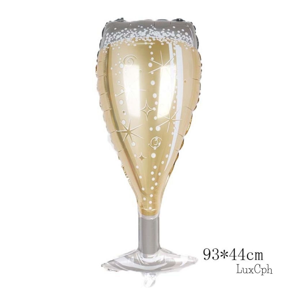 Champagne Glas Folie Ballon X Cm Folie Balloner Luxcph Dk