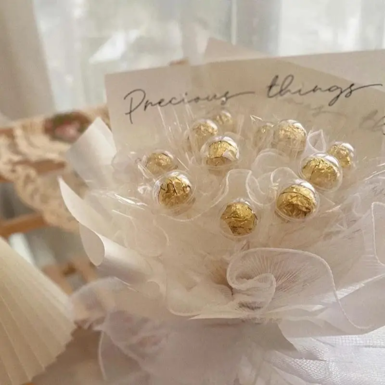 Akryl Chokoladeholdere i Kugleform 20 stk.