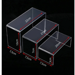 Akryl Display Trin 3 Strrelser