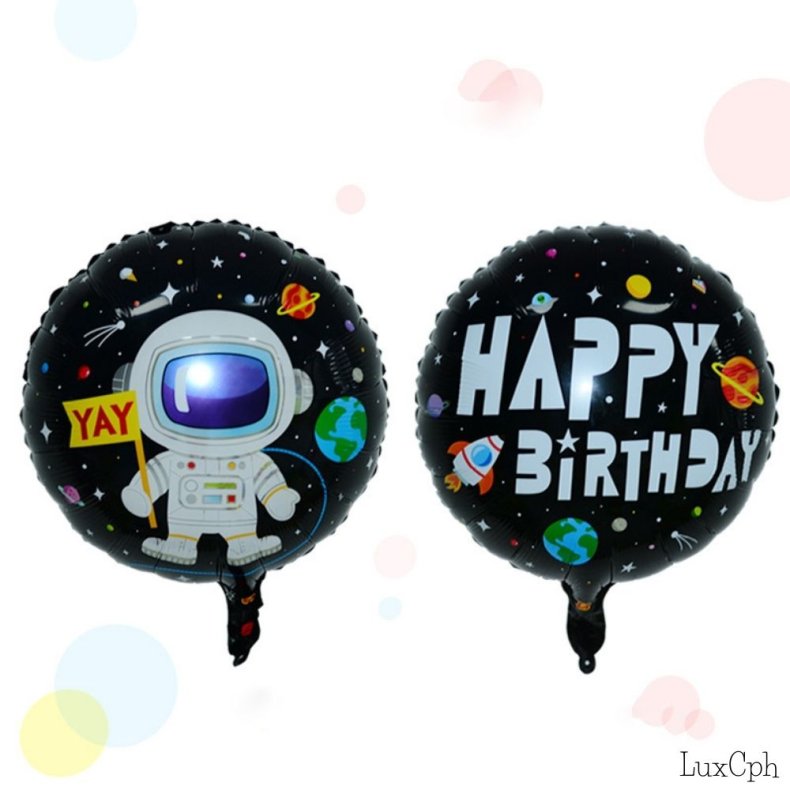 Happy Birthday Astronaut  Folie Ballon 42 cm