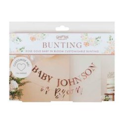 Baby in Bloom DIY Guirlande - Rosaguld Tilpasbar