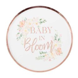 Baby in Bloom Paptallerkner 8 stk