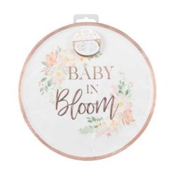 Baby in Bloom Paptallerkner 8 stk