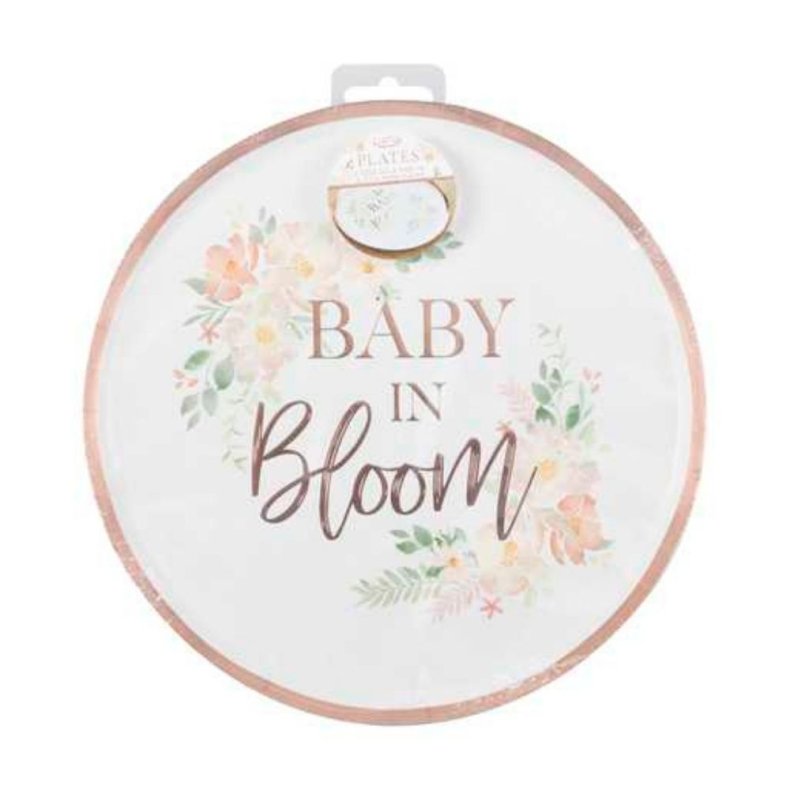 Baby in Bloom Paptallerkner 8 stk