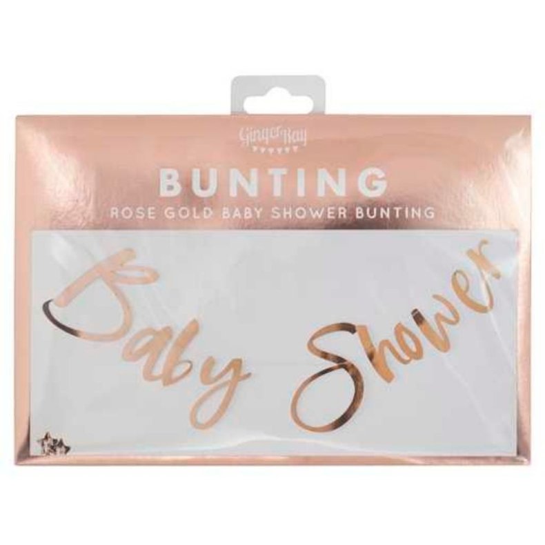 Baby Shower Guirlande- Rosaguld (1,5 m) 
