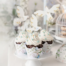Blomster Cupcake Wrappers 6 stk.