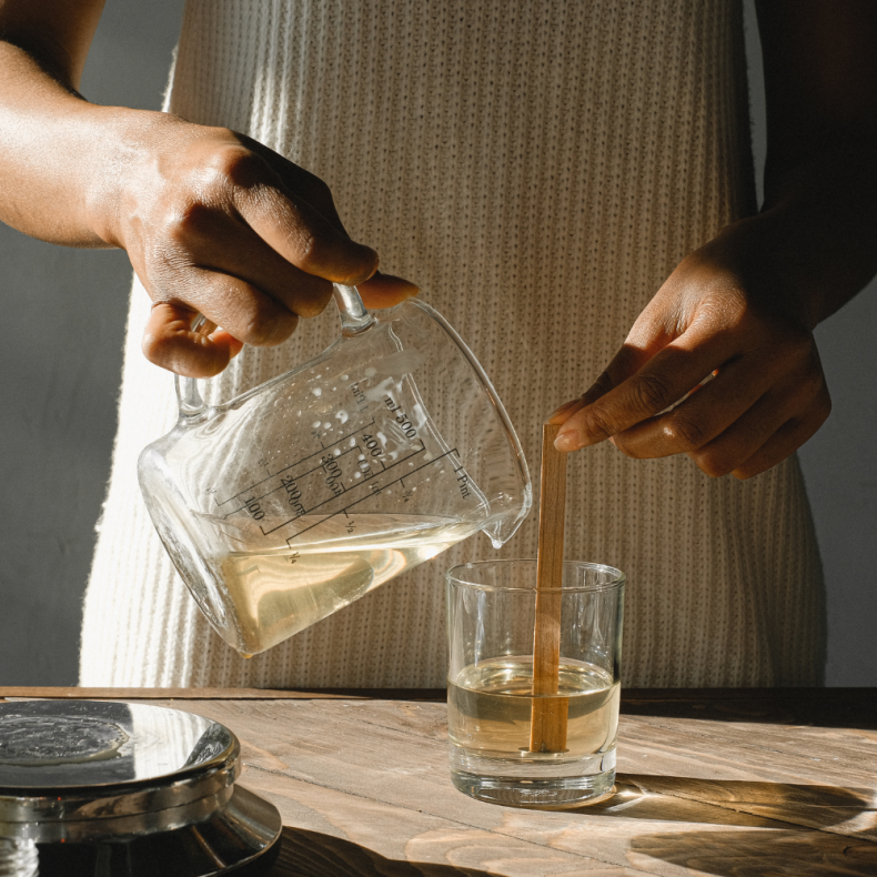 Mini Bubble Lys Hndlavet 4 stk