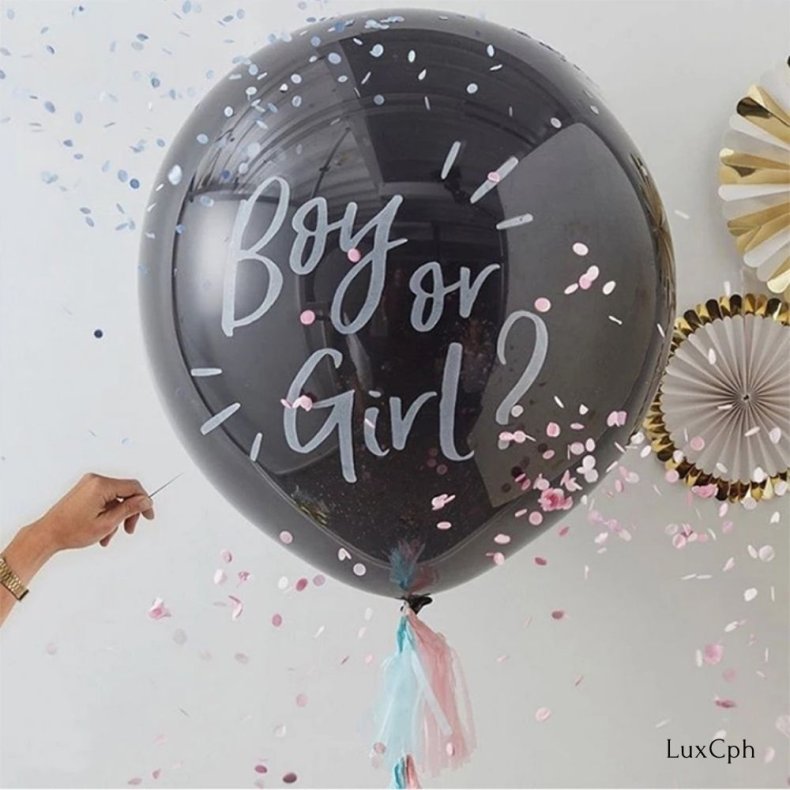 Gender Reveal Konfetti Ballon - Boy or Girl ?