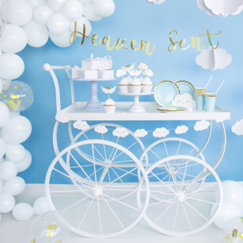 Cupcake Topper Skyer og Vinger 6 Stk