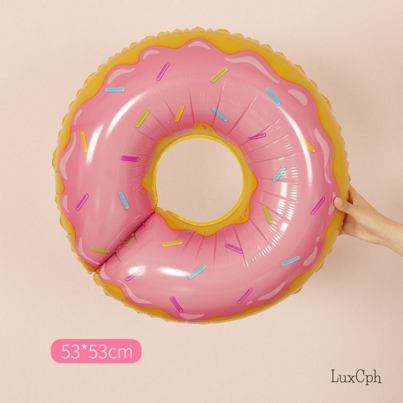 Donut Pink Folieballon 53 x 53 cm