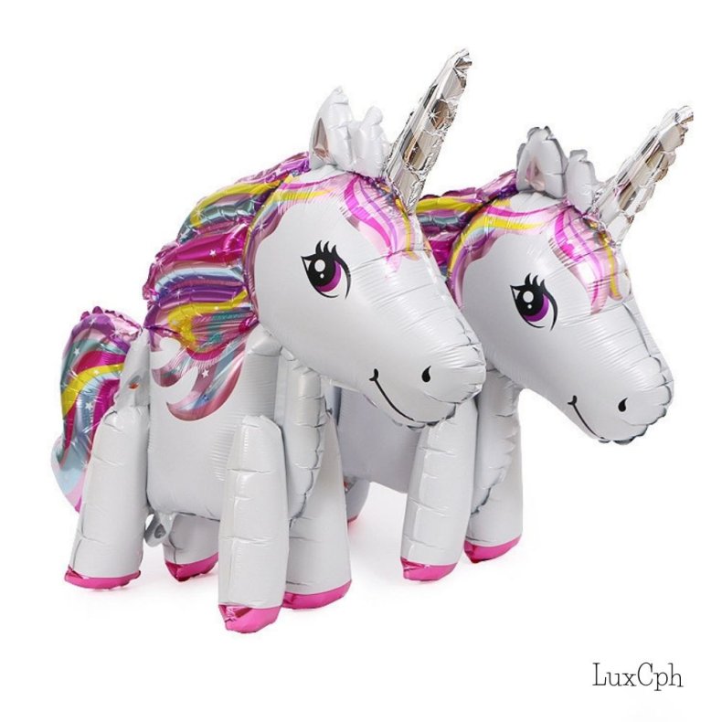 Enhjrning Unicorn 3d Foileballoner 57 x 58 cm