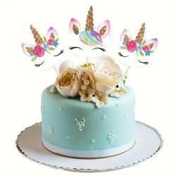 Enhjrning Cupcake Topper 24 stk. 
