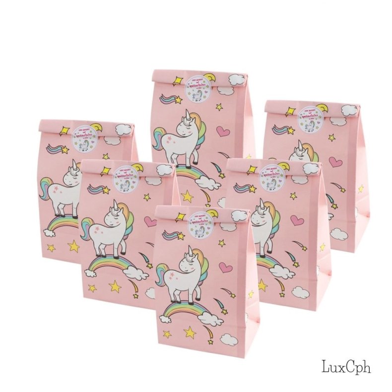 Enhjrning Unicorn Slikpose 12 stk.