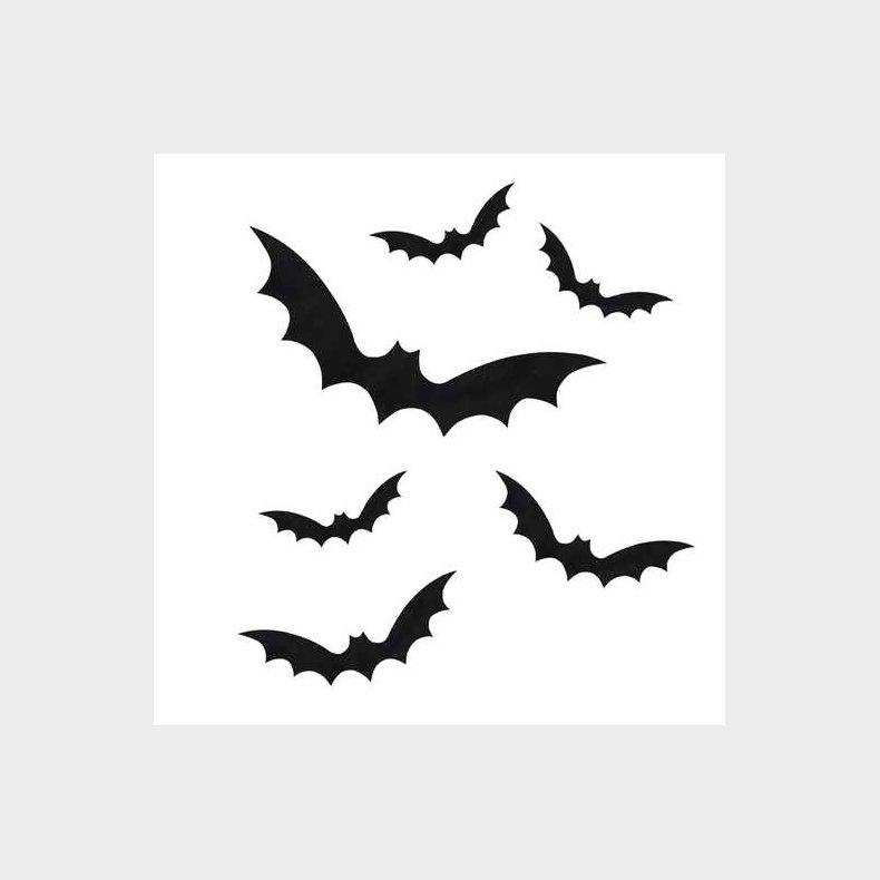 Halloween Vinduesdekoration - Flagermus 