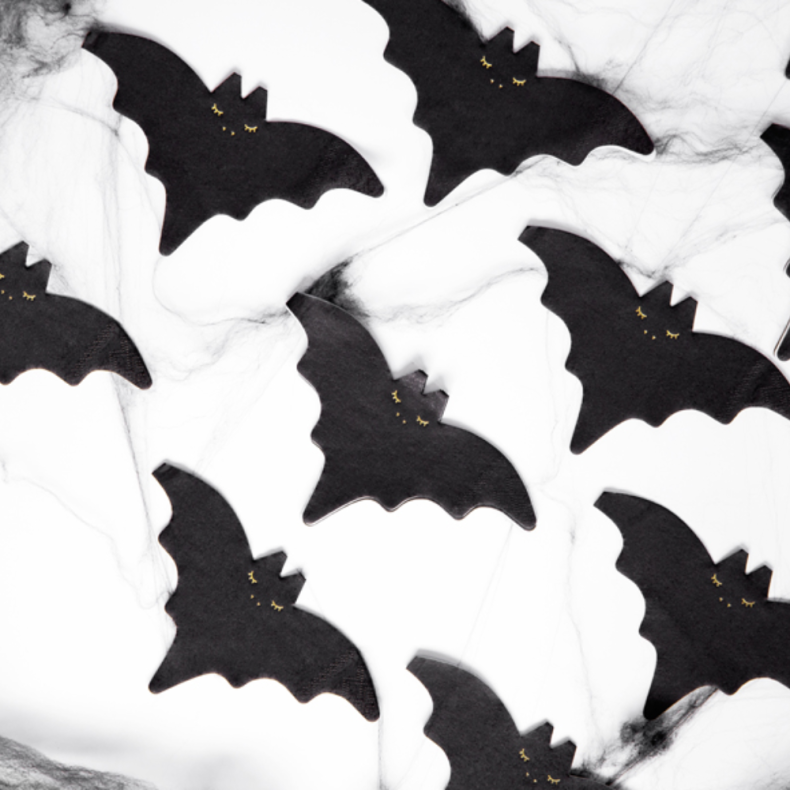 Flagermus Servietter 20 Stk (16x9cm)