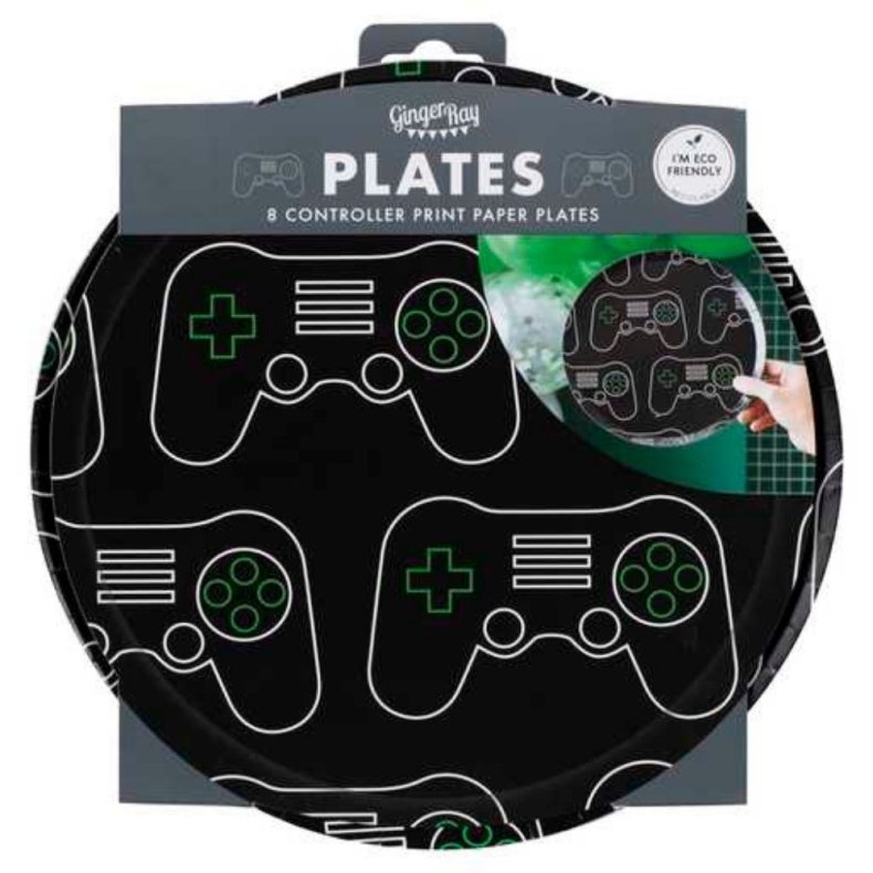 Gamer Controller Paptallerkner 8 Stk