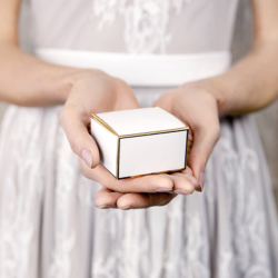 Gaveske Med Gulddetaljer 