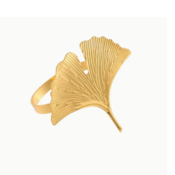 Ginkgo Servietring Guld 1 Stk 