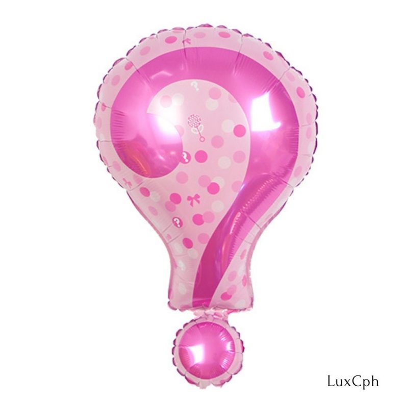 Pink Boy or Girl ? Folieballon 64 x 40 cm