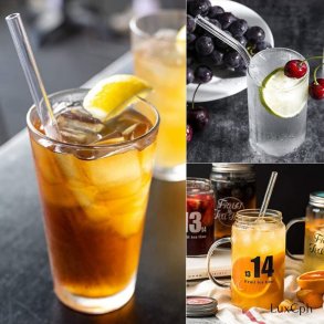 Glassugerr Hndlavet 6 Stk. med Brste 20cm - 0,8 diameter 