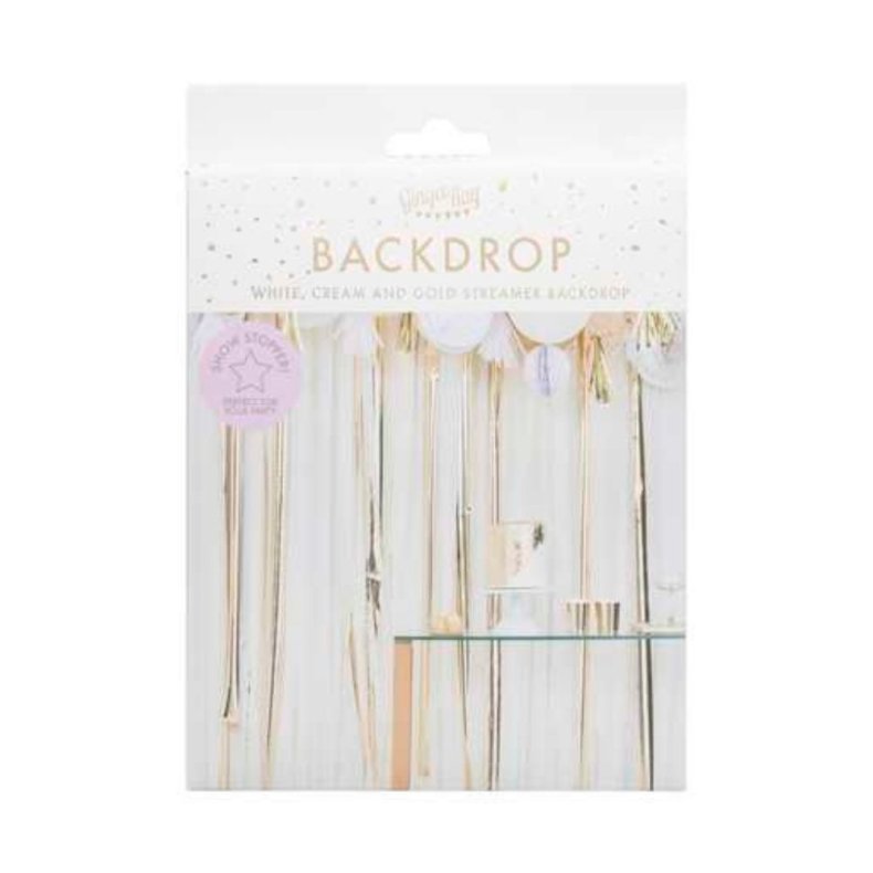 DIY Selfie Baggrundsst Metallisk Guld 