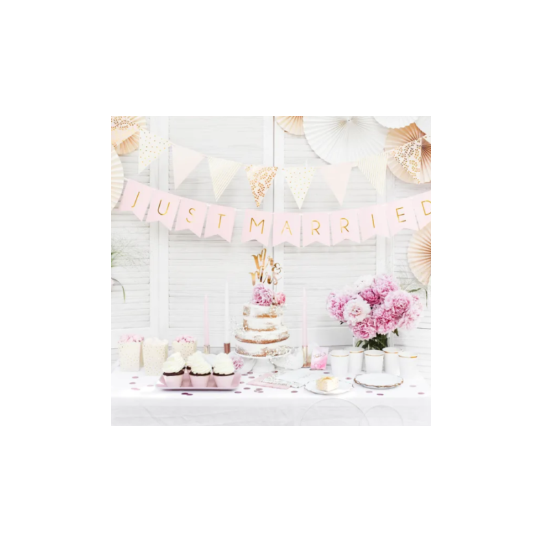 Guldkantet Cupcake Wrappers Lyserd 6 stk