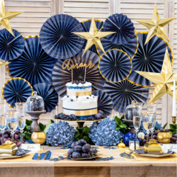 Guldramme Bordkort Hvid 10 Stk