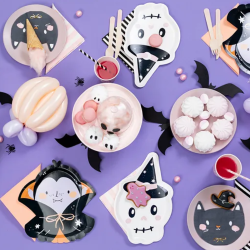 Halloween Kranie Paptallerken 6 Stk 