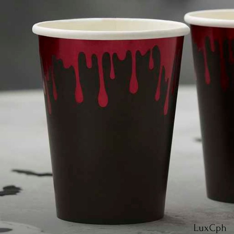 Halloween Bloddryppende Papkrus 8stk.