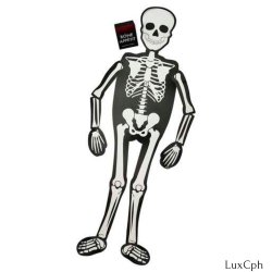 Halloween Skelet Borddekoration - Tapasserveringsplade 