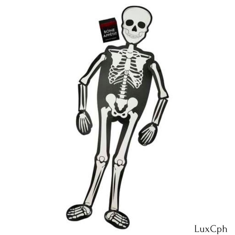 Halloween Skelet Borddekoration - Tapasserveringsplade 