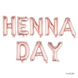 Henna Day Folieballon Guirlande Polterabend 