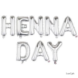 Henna Day Folieballon Guirlande Polterabend 