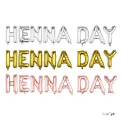 Henna Day Folieballon Guirlande Polterabend 