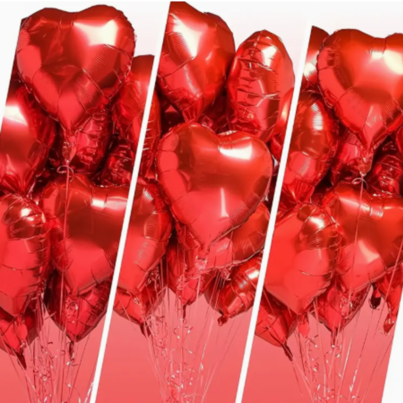 Hjerte Folieballoner St Rd
