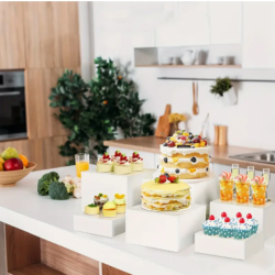 Hvid Akryl Udstillingsstativ