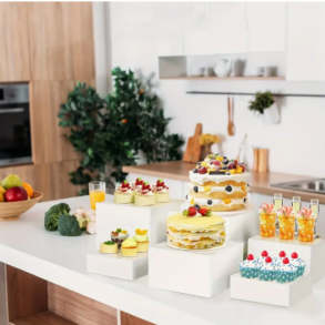 Hvid Akryl Udstillingsstativ