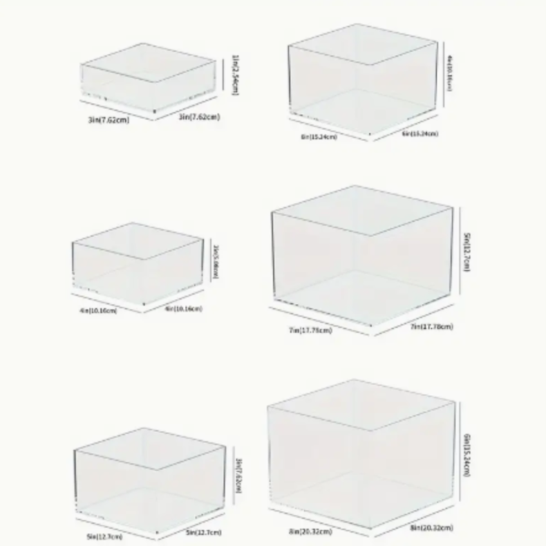 Hvid Akryl Udstillingsstativ