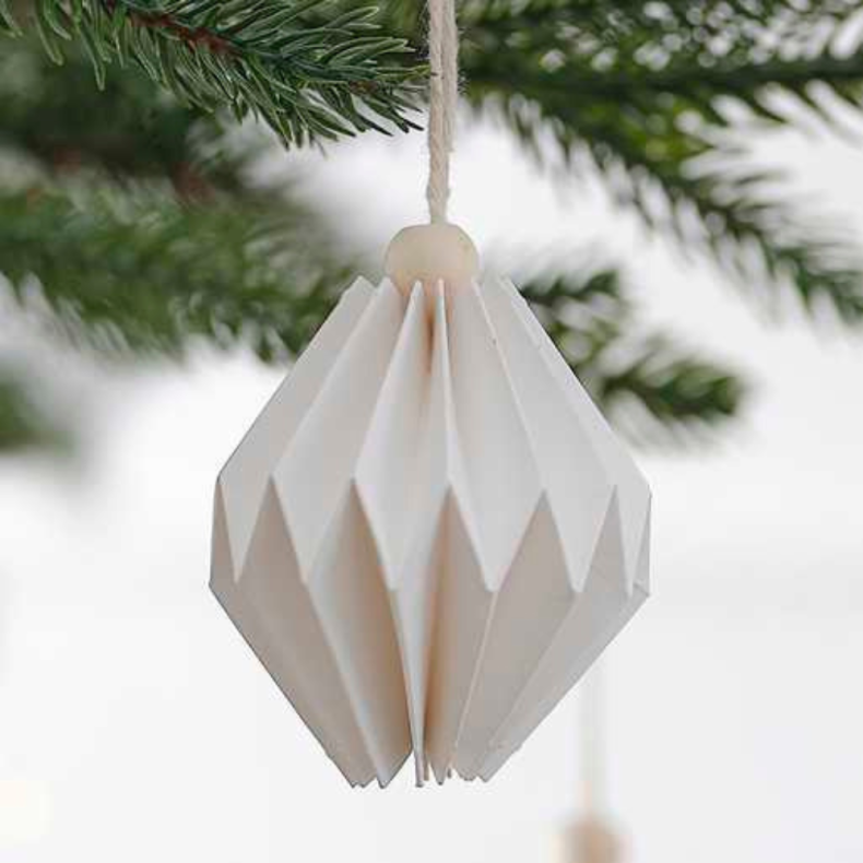 Hvid Julepynt Med Perle 3 Stk 