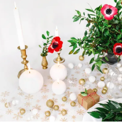 Hvide Kuglelys 8 cm 6 Stk