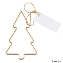 Juletr Metal Bordkort St 