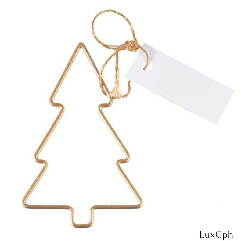 Juletr Metal Bordkort St 