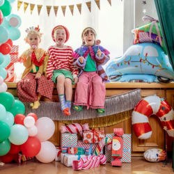 Julebil Folie Ballon 