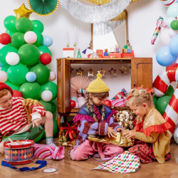 Julestok Folie Ballon 5 stk.