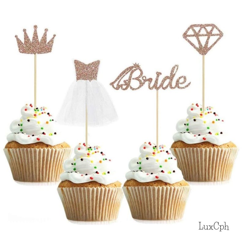 Bride To Be Kage Dekoration / Cupcake Topper Polterabend 