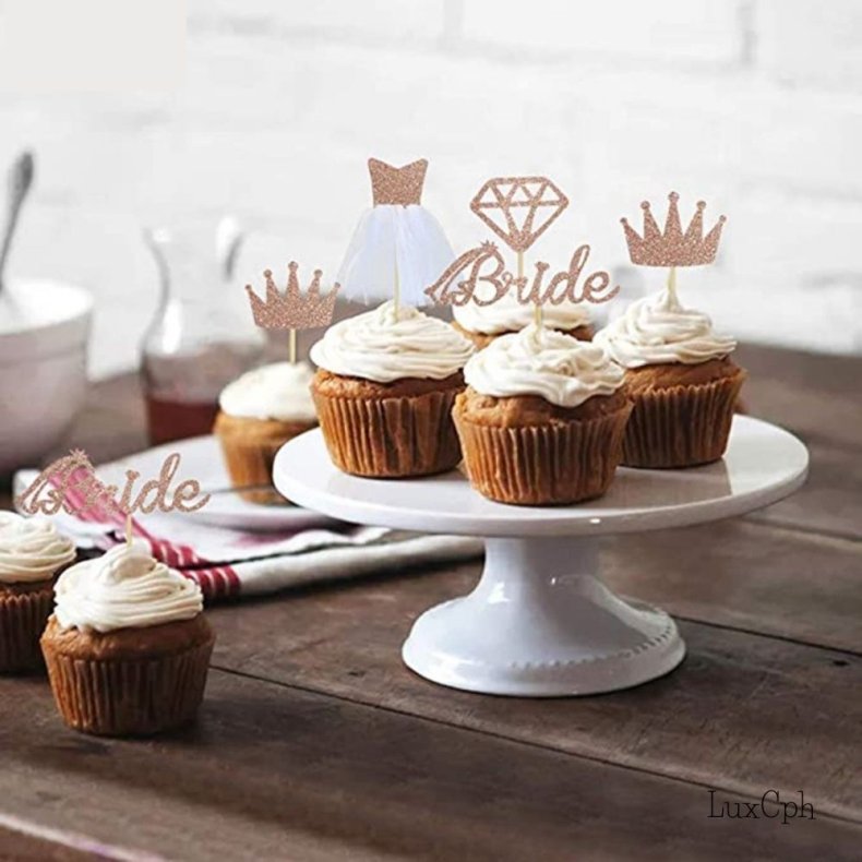 Bride To Be Kage Dekoration / Cupcake Topper Polterabend 