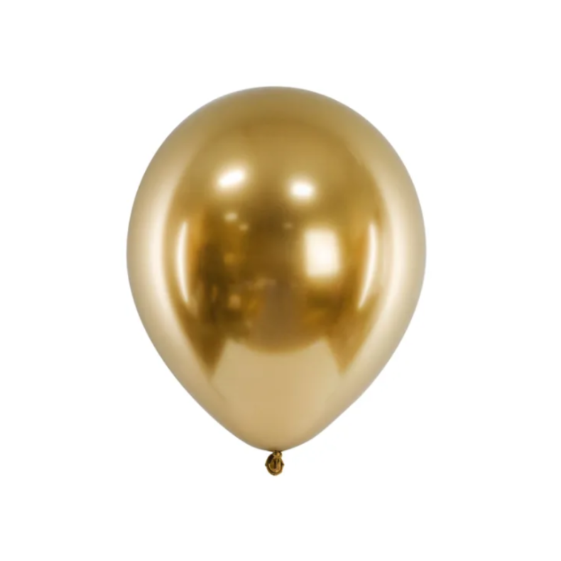 Latexballoner Metallic Guld 