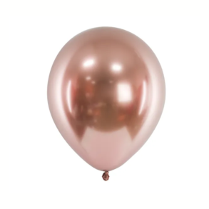 Latexballoner Metallic Rosaguld
