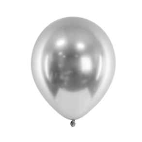 Latexballoner Metallic Slv