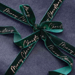 Merry Christmas Fljlsgavebnd Grn 